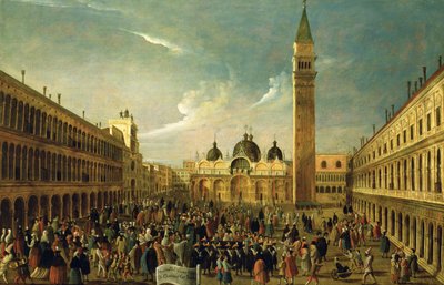 Der letzte Tag des Karnevals, Markusplatz, Venedig von Gabriele Bella